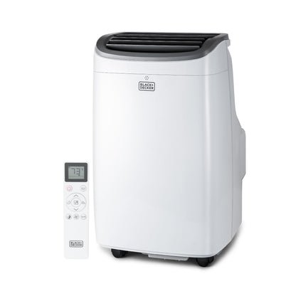 BLACK+DECKER 8.000 BTU Tragbare Klimaanlage mit Fernbedienung, weiß