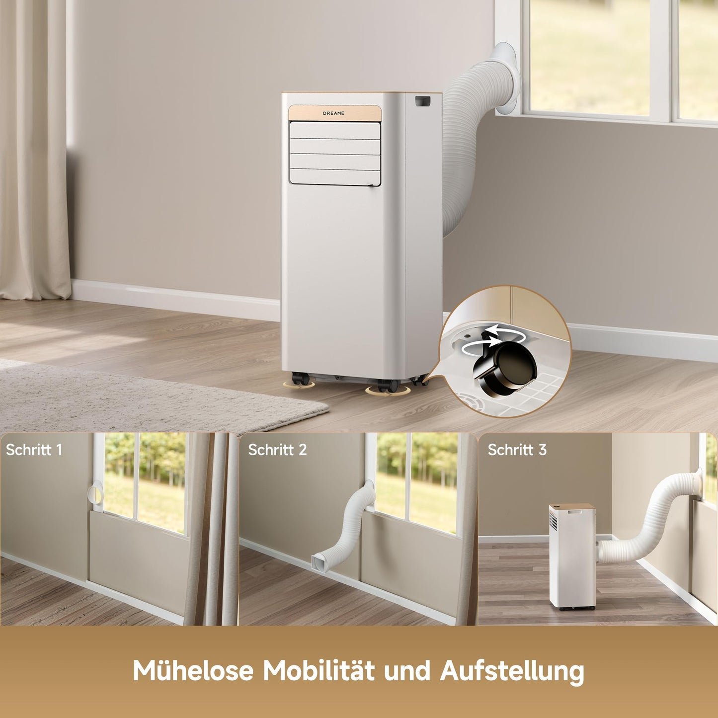 DREAME P-Wind10 7000 BTU mobile 3-in-1 Klimaanlage