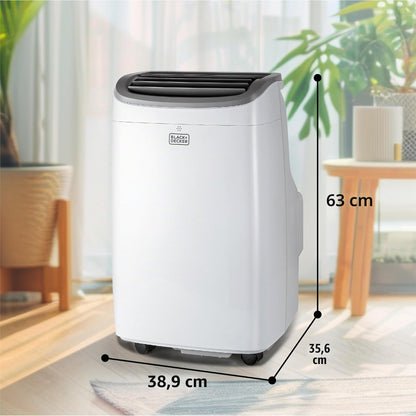BLACK+DECKER 8.000 BTU Tragbare Klimaanlage mit Fernbedienung, weiß