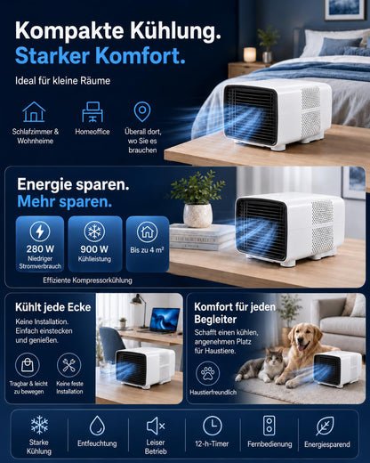 Tragbare Klimaanlage, 2700 BTU, 3-in-1, für Haus und Wohnwagen