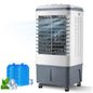 Verdunstungskühler Mit 20L Tank, Klimagerät Ohne Abluftschlauch Mit Wasserkühlung, 3 Geschwindigkeiten, Schwenkbar nach links und rechts, 7,5h Timer – Ideal Für Zuhause, Wohnung, Camping