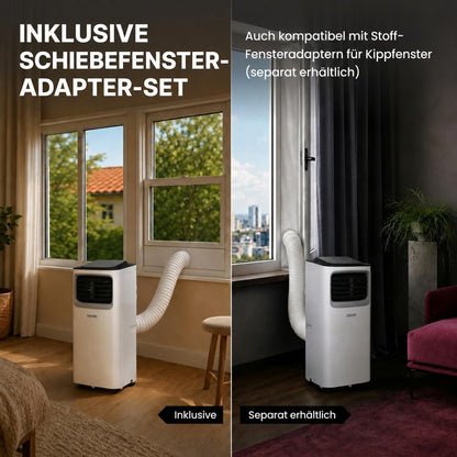 Olsen & Smith 7000 BTU Mobile Klimaanlage, 3-in-1 mit Abluftschlauch