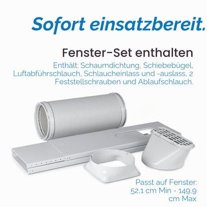 BLACK+DECKER 8.000 BTU Tragbare Klimaanlage mit Fernbedienung, weiß